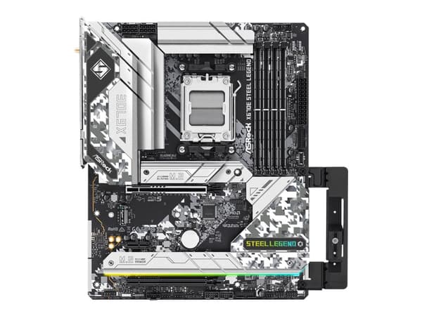 ASRock X670E Steel Legend - Hovedkort - ATX - Socket AM5 - AMD X670E Chipset - USB 3.2 Gen 1, USB 3.2 Gen 2, USB-C 3.2 Gen2, USB-C 3.2 Gen 2x2 - Blue