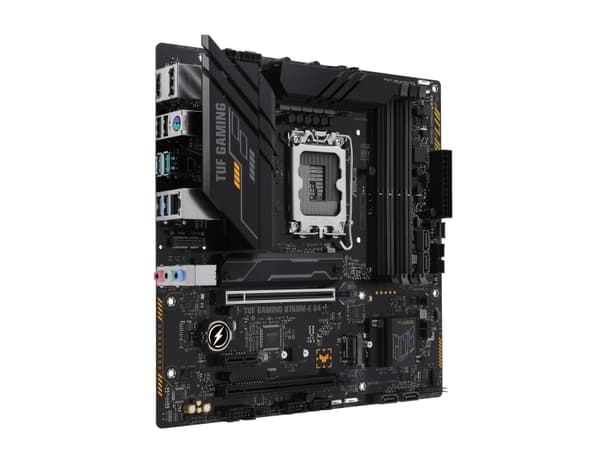 ASUS TUF GAMING B760M-E D4 - Hovedkort - micro ATX - LGA1700-sokkel - B760 Chipset - USB-C Gen2, USB 3.2 Gen 1, USB 3.2 Gen 2 - 2.5 Gigabit LAN - inn