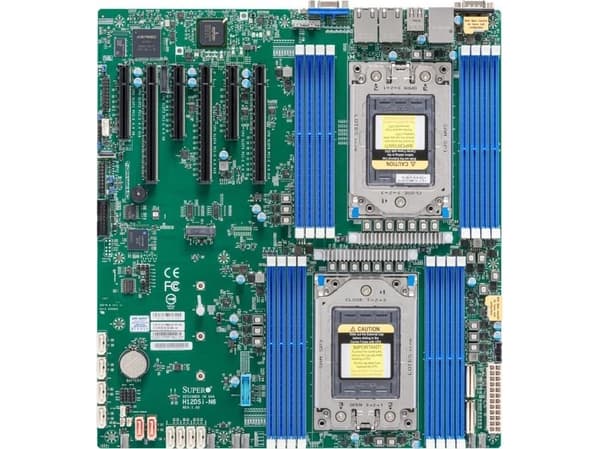 SUPERMICRO H12DSi-N6 - Hovedkort - utvidet ATX (E-ATX) - Socket SP3 - 2 Støttede CPU-er - USB 3.0 - 2 x Gigabit LAN - innbygd grafikk - for A+ Server