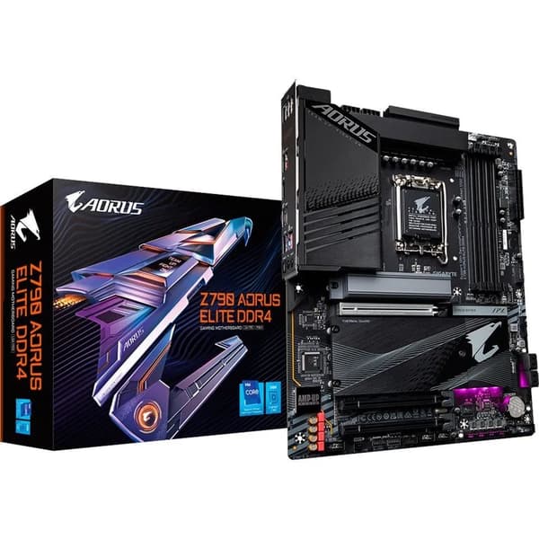 AORUS Z790 ELITE DDR4 - 1.0 - hovedkort - ATX - LGA1700-sokkel - Z790 Chipset - USB-C 3.2 Gen 2x2, USB-C 3.2 Gen2, USB 3.2 Gen 1, USB 3.2 Gen 2 - 2.5