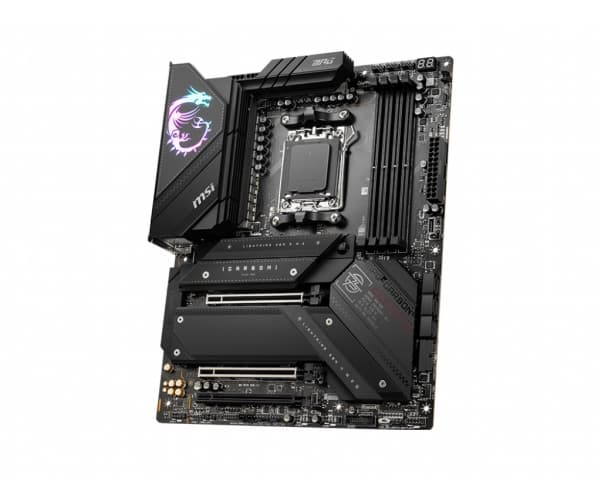MSI MPG X670E CARBON WIFI - Moderkort - ATX - Socket AM5 - AMD X670 Chipuppsättning - USB-C Gen 2x2, USB-C 3.2 Gen2, USB 3.2 Gen 1, USB 3.2 Gen 2 - 2