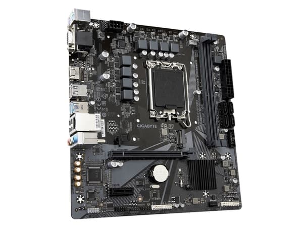 Gigabyte H610M H V2 DDR4 - 1.0 - hovedkort - micro ATX - LGA1700-sokkel - H610 Chipset - USB 3.2 Gen 1 - Gigabit LAN - innbygd grafikk (CPU kreves) -