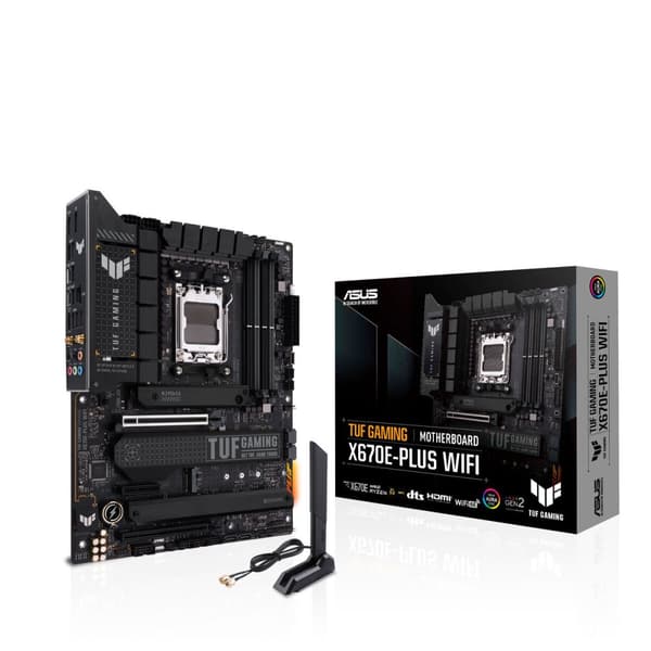 ASUS TUF GAMING X670E-PLUS WIFI AMD X670 Sokkel AM5 ATX