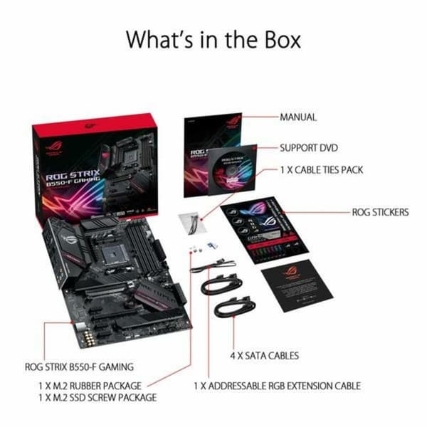 ASUS ROG STRIX B550-F GAMING AMD B550 Stik AM4 ATX