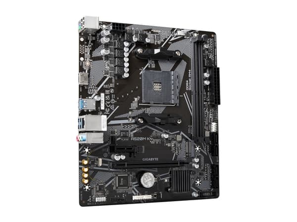 Gigabyte A520M K - 1.0 - hovedkort - micro ATX - Socket AM4 - AMD A520 Chipset - USB 3.2 Gen 1 - Gigabit LAN - innbygd grafikk (CPU kreves) - HD-lyd