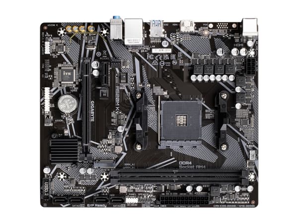 Gigabyte A520M K - 1.0 - hovedkort - micro ATX - Socket AM4 - AMD A520 Chipset - USB 3.2 Gen 1 - Gigabit LAN - innbygd grafikk (CPU kreves) - HD-lyd