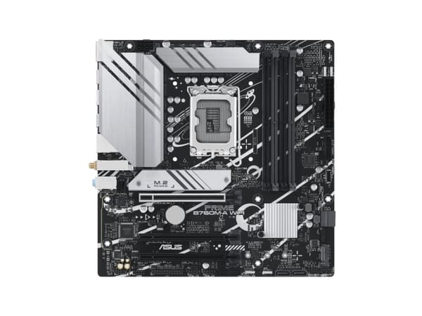 ASUS PRIME B760M-A WIFI - Hovedkort - micro ATX - LGA1700-sokkel - B760 Chipset - USB 3.2 Gen 1, USB 3.2 Gen 2, USB-C 3.2 Gen 1 - 2.5 Gigabit LAN, Wi