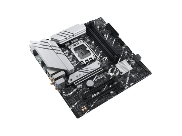 ASUS PRIME B760M-A WIFI - Hovedkort - micro ATX - LGA1700-sokkel - B760 Chipset - USB 3.2 Gen 1, USB 3.2 Gen 2, USB-C 3.2 Gen 1 - 2.5 Gigabit LAN, Wi
