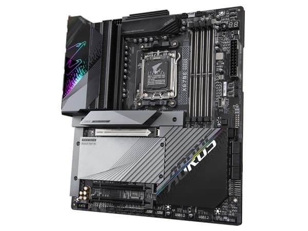 Gigabyte X670E AORUS MASTER - 1.0 - moderkort - utökad ATX - Socket AM5 - AMD X670E Chipuppsättning - USB-C 3.2 Gen2, USB-C Gen 2x2, USB 3.2 Gen 1, U