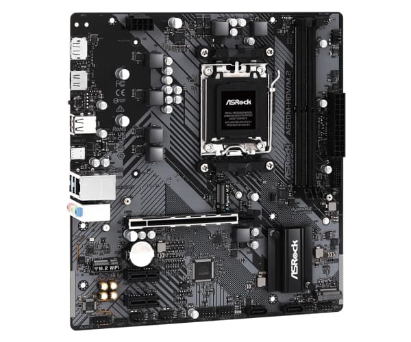 ASRock A620M-HDV/M.2 - Hovedkort - micro ATX - Socket AM5 - AMD A620 Chipset - USB 3.2 Gen 1, USB-C 3.2 Gen 1 - Gigabit LAN - innbygd grafikk (CPU kr