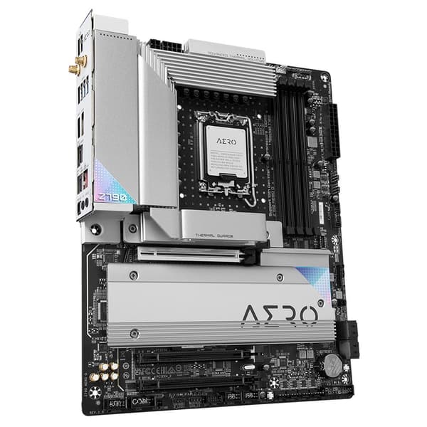 GIGABYTE Z790 AERO G bundkort - Understøtter Intel Core 14th CPU'er, op til 7600MHz DDR5 (OC), 1x PCIe 5.0 + 4x PCIe 4.0 M.2, Wi-Fi 6E, 2.5GbE LAN, US