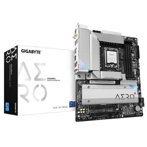 GIGABYTE Z790 AERO G bundkort - Understøtter Intel Core 14th CPU'er, op til 7600MHz DDR5 (OC), 1x PCIe 5.0 + 4x PCIe 4.0 M.2, Wi-Fi 6E, 2.5GbE LAN, US