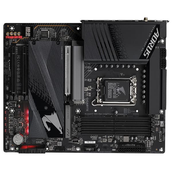 GIGABYTE Z790 AORUS ELITE AX bundkort - Understøtter Intel Core 14th CPU'er, 16*+2+1 faset digital VRM, op til 7600MHz DDR5 (OC), 4xPCIe 4.0 M.2, Wi-F