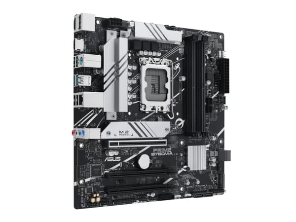 ASUS PRIME B760M-A-CSM - Hovedkort - micro ATX - LGA1700-sokkel - B760 Chipset - USB 3.2 Gen 1, USB 3.2 Gen 2, USB-C 3.2 Gen 1 - 2.5 Gigabit LAN - in