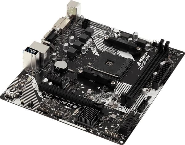 Asrock B450M-HDV R4.0 AMD B450 Kanta AM4 micro ATX