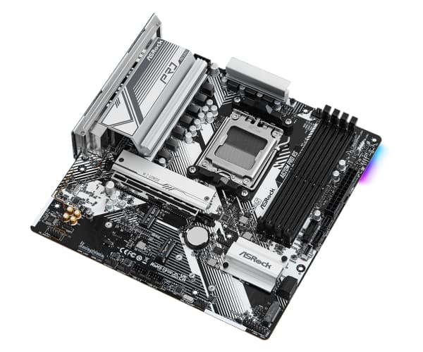 ASRock A620M PRO RS - Hovedkort - micro ATX - Socket AM5 - AMD A620 Chipset - USB 3.2 Gen 1, USB-C 3.2 Gen 1 - Gigabit LAN - innbygd grafikk (CPU kre