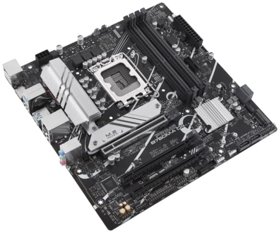 ASUS PRIME B760M-A D4-CSM - Hovedkort - micro ATX - LGA1700-sokkel - B760 Chipset - USB 3.2 Gen 1, USB 3.2 Gen 2, USB-C 3.2 Gen 1 - 2.5 Gigabit LAN -