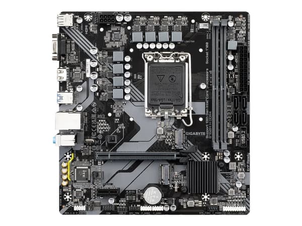 Gigabyte B760M H DDR4 - 1.0 - hovedkort - micro ATX - LGA1700-sokkel - B760 Chipset - USB 3.2 Gen 1 - Gigabit LAN - innbygd grafikk (CPU kreves) - HD