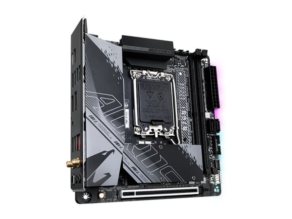 AORUS B760I PRO - 1.X - hovedkort - mini-ITX - LGA1700-sokkel - B760 Chipset - USB-C 3.2 Gen2, USB-C 3.2 Gen 1, USB 3.2 Gen 2, USB 3.2 Gen 1 - 2.5 Gi