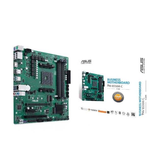Moderkort - ASUS - PRO B550M-C/CSM - Socket AM4 - Micro ATX - DDR4 SDRAM