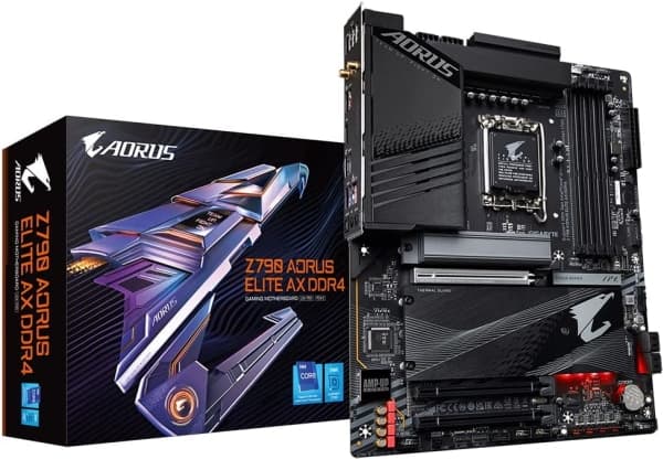 Gigabyte Z790 AORUS ELITE AX DDR4 - 1.0 - hovedkort - ATX - LGA1700-sokkel - Z790 Chipset - USB 3.2 Gen 1, USB 3.2 Gen 2, USB-C 3.2 Gen2, USB-C 3.2 G