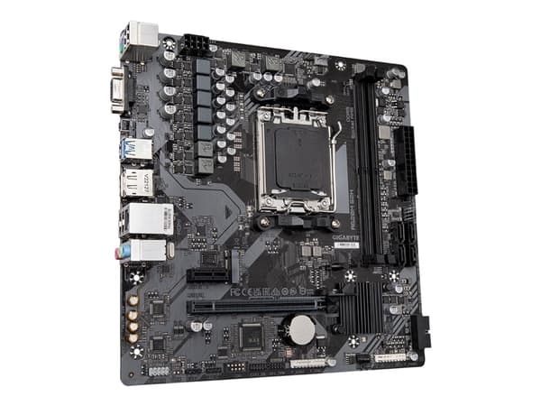 Gigabyte A620M S2H - Moderkort - micro ATX - Socket AM5 - AMD A620 Chipuppsättning - USB 3.2 Gen 1, USB-C 3.2 Gen 1 - Gigabit LAN - inbyggda grafiken