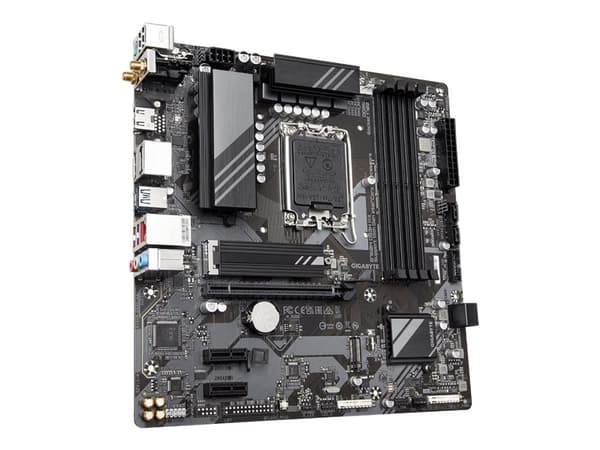 Gigabyte B760M DS3H AX - 1.X - hovedkort - micro ATX - LGA1700-sokkel - B760 Chipset - USB-C 3.2 Gen2, USB 3.2 Gen 1 - 2.5 Gigabit LAN, Wi-Fi 6E, Blu