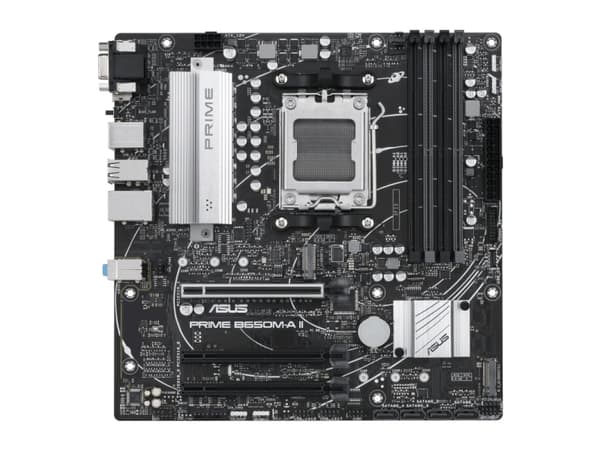 ASUS PRIME B650M-A II-CSM - Hovedkort - micro ATX - Socket AM5 - AMD B650 Chipset - USB 3.2 Gen 1, USB 3.2 Gen 2, USB-C 3.2 Gen 1 - 2.5 Gigabit LAN -