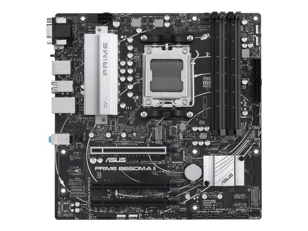 ASUS PRIME B650M-A II-CSM - Hovedkort - micro ATX - Socket AM5 - AMD B650 Chipset - USB 3.2 Gen 1, USB 3.2 Gen 2, USB-C 3.2 Gen 1 - 2.5 Gigabit LAN -