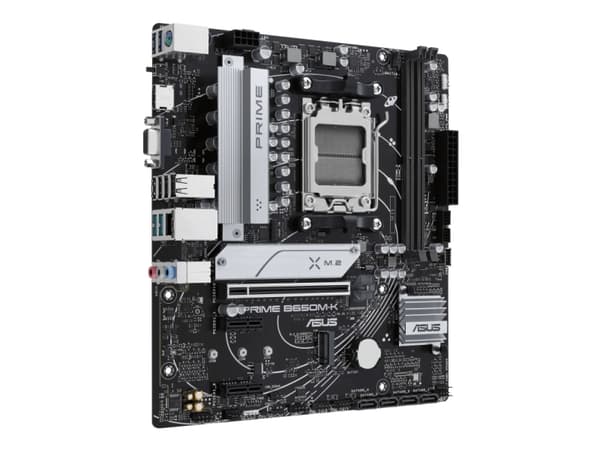 ASUS PRIME B650M-K - Hovedkort - micro ATX - Socket AM5 - AMD B650 Chipset - USB 3.2 Gen 1, USB 3.2 Gen 2, USB-C 3.2 Gen 1 - 2.5 Gigabit LAN - innbyg