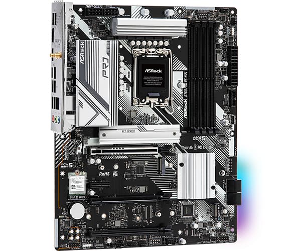 ASRock B760 Pro RS WiFi - Hovedkort - ATX - LGA1700-sokkel - B760 Chipset - USB 3.2 Gen 1, USB 3.2 Gen 2, USB-C 3.2 Gen2 - 2.5 Gigabit LAN, Bluetooth