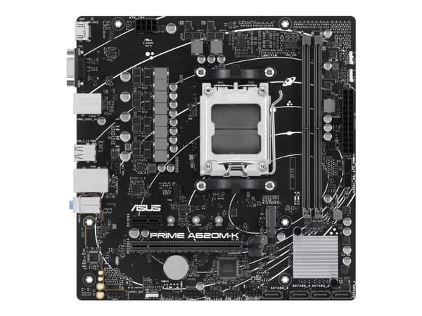ASUS PRIME A620M-K - Hovedkort - micro ATX - Socket AM5 - AMD A620 Chipset - USB 3.2 Gen 1 - Gigabit LAN - innbygd grafikk (CPU kreves) - HD-lyd (8-k