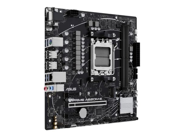 ASUS Prime A620M-E-CSM - Hovedkort - micro ATX - Socket AM5 - AMD A620 Chipset - Gigabit LAN - innbygd grafikk (CPU kreves) - HD-lyd (8-kanalers)