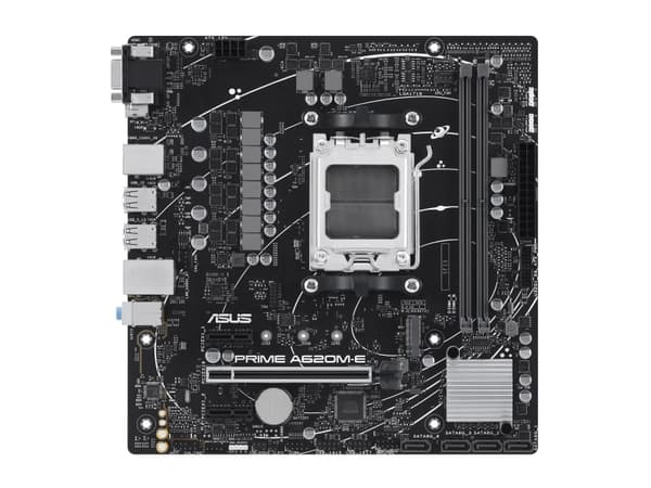 ASUS Prime A620M-E-CSM - Hovedkort - micro ATX - Socket AM5 - AMD A620 Chipset - Gigabit LAN - innbygd grafikk (CPU kreves) - HD-lyd (8-kanalers)