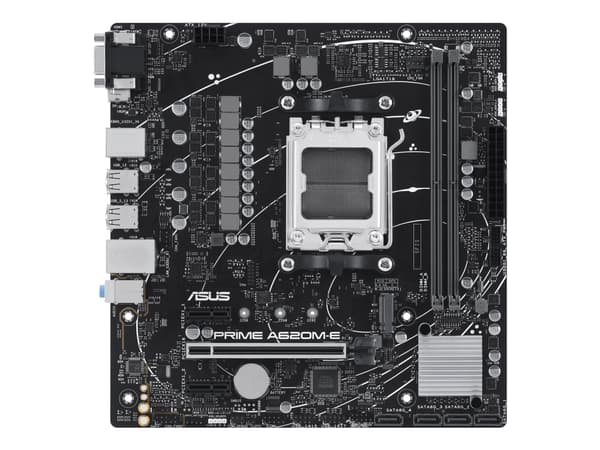 ASUS Prime A620M-E-CSM - Hovedkort - micro ATX - Socket AM5 - AMD A620 Chipset - Gigabit LAN - innbygd grafikk (CPU kreves) - HD-lyd (8-kanalers)