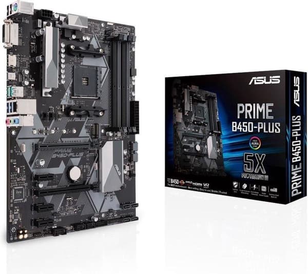 ASUS PRIME B450-PLUS AMD B450 -kanta AM4 ATX