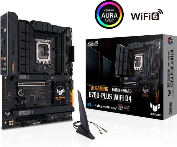 ASUS TUF GAMING B760-PLUS WIFI D4 Intel B760 LGA 1700 ATX
