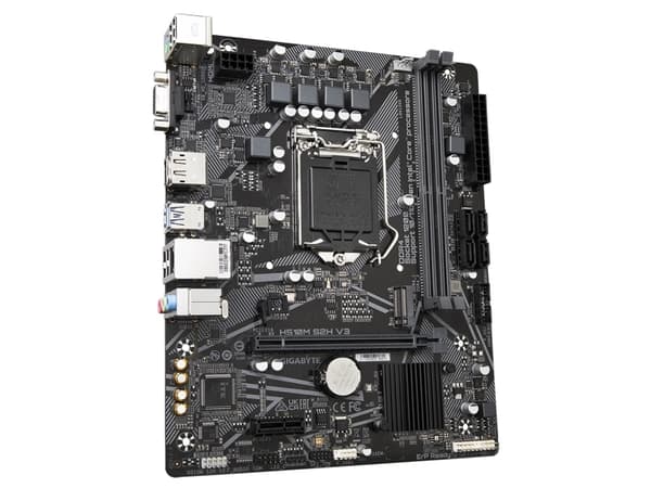 Gigabyte H510M S2H V3 - 1.0 - hovedkort - micro ATX - LGA1200-sokkel - H470 Chipset - USB 3.2 Gen 1 - Gigabit LAN - innbygd grafikk (CPU kreves) - HD