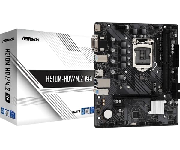 ASRock H510M-HDV/M.2 SE 1200 mATX HDMI/DVI/VGA DDR4 vähittäismyyntipakkaus