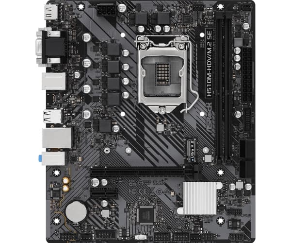 ASRock H510M-HDV/M.2 SE 1200 mATX HDMI/DVI/VGA DDR4 vähittäismyyntipakkaus