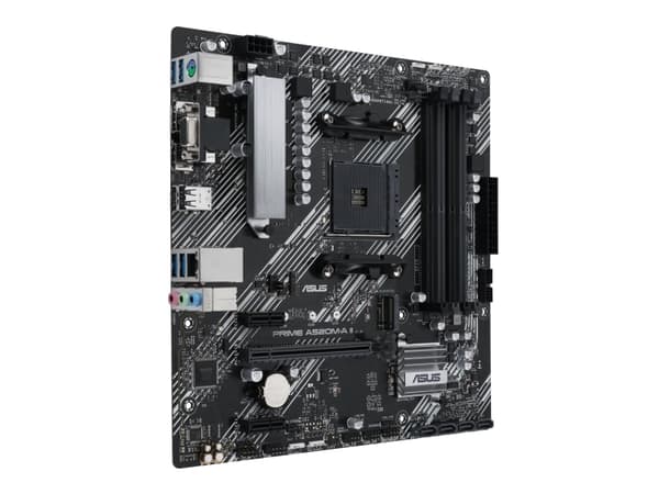 ASUS PRIME A520M-A II/CSM - Hovedkort - micro ATX - Socket AM4 - AMD A520 Chipset - USB 3.2 Gen 1 - Gigabit LAN - innbygd grafikk (CPU kreves) - HD-l