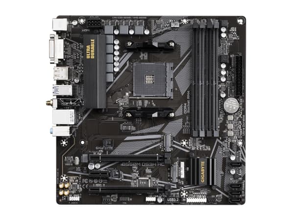 GIGABYTE B550M DS3H AC, AMD, Uttag AM4, AMD Ryzen 3000 Series, AMD Ryzen 4000 Series, AMD Ryzen 5000 Series, Uttag AM4, DDR4-SDRAM, 128 GB
