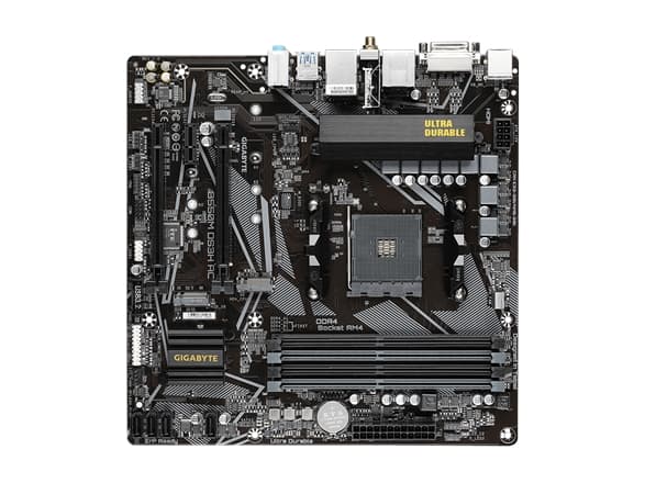 GIGABYTE B550M DS3H AC, AMD, Uttag AM4, AMD Ryzen 3000 Series, AMD Ryzen 4000 Series, AMD Ryzen 5000 Series, Uttag AM4, DDR4-SDRAM, 128 GB