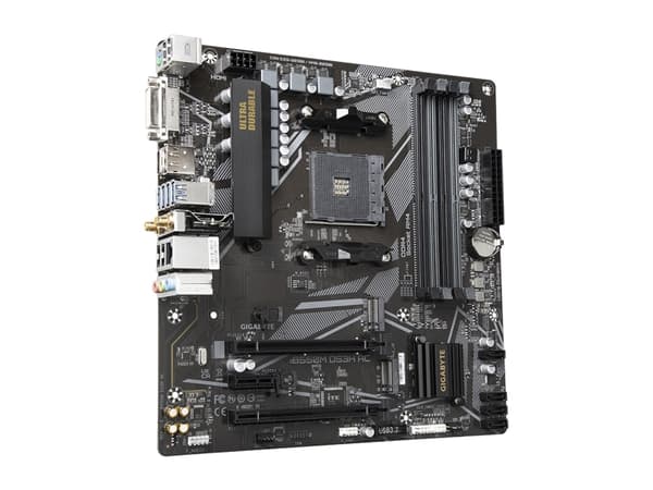 GIGABYTE B550M DS3H AC, AMD, Uttag AM4, AMD Ryzen 3000 Series, AMD Ryzen 4000 Series, AMD Ryzen 5000 Series, Uttag AM4, DDR4-SDRAM, 128 GB