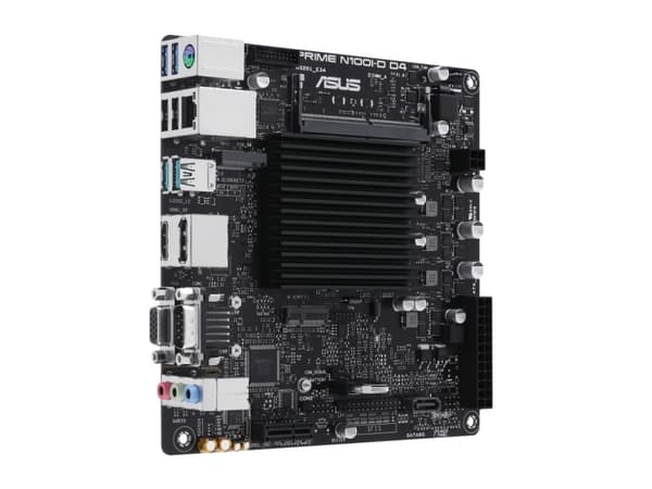 ASUS PRIME N100I-D D4 - Moderkort - mini ITX - Intel N-series N100 - USB 3.2 Gen 1, USB 3.2 Gen 2 - Gigabit LAN - inbyggda grafiken (CPU krävs) - HD-