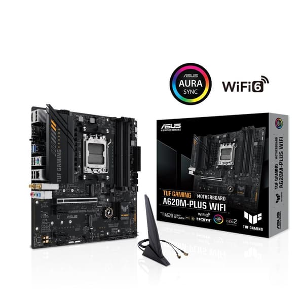 Asus MB AMD AM5 TUF GAMING A620M PLUS WIFI (90MB1F00-M0EAY0)