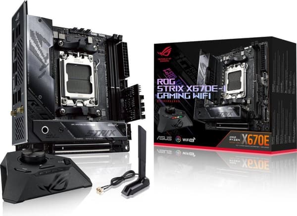 Asus ROG Strix X670E-I Gaming WiFi - Bundkort - Mini-ITX - Sokkel AM5 - AMD X670 (90MB1B70-M0EAY0)