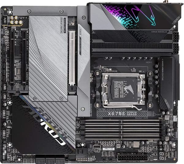 Gigabyte X670E AORUS MASTER - 1.0 - Bundkort - E-ATX - Sokkel AM5 - AMD X670 chipset - USB 3.2 Gen 1, USB 3.2 Gen 2, USB-C Gen 2x2, USB-C 3.2 Gen2 - 2
