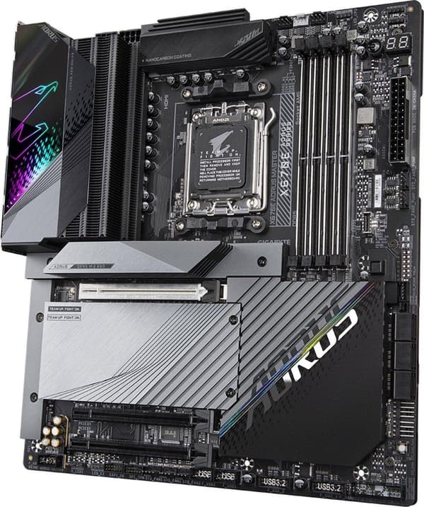 Gigabyte X670E AORUS MASTER - 1.0 - Bundkort - E-ATX - Sokkel AM5 - AMD X670 chipset - USB 3.2 Gen 1, USB 3.2 Gen 2, USB-C Gen 2x2, USB-C 3.2 Gen2 - 2