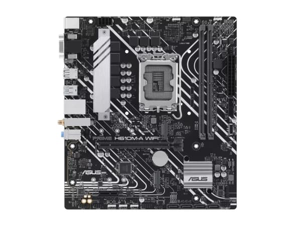 ASUS PRIME H610M-A WIFI - Hovedkort - micro ATX - LGA1700-sokkel - H610 Chipset - USB 3.2 Gen 2, USB 3.2 Gen 1 - Gigabit LAN, Wi-Fi, Bluetooth - innb